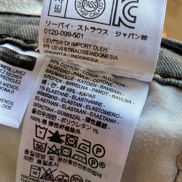 Levi's 511 Gray Jeans Size 36 x 30 - Picture 5 of 5